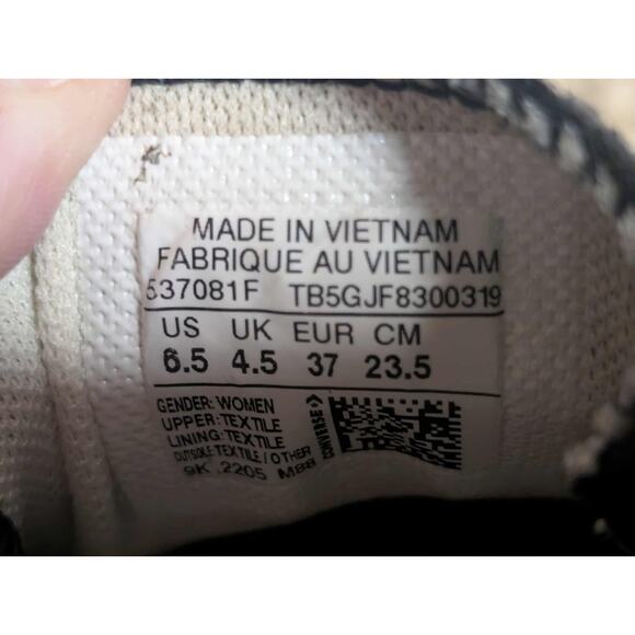 Womens 6.5 Converse All Star Chuck Taylor Shoreline Sneaker 537081F Black - Picture 10 of 10